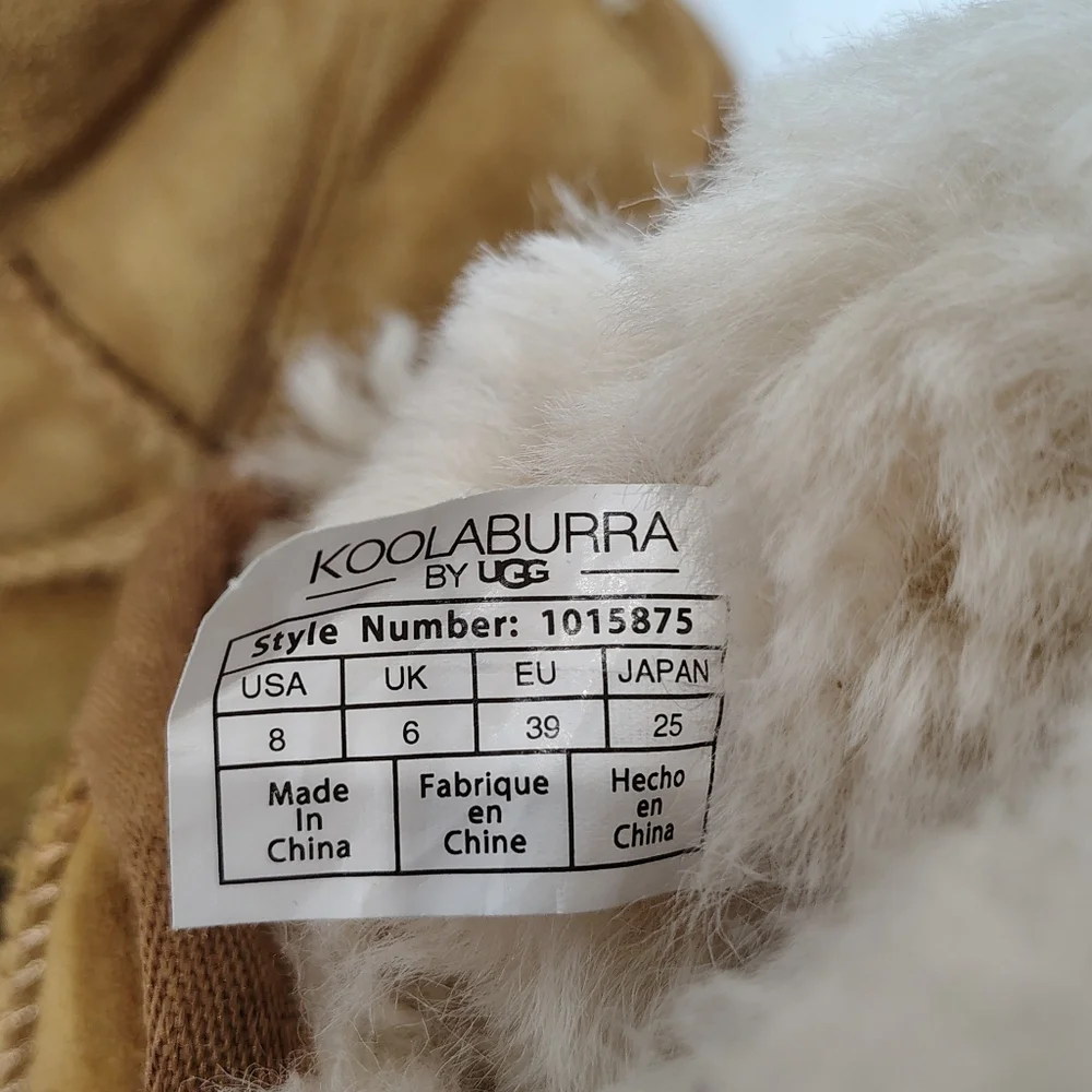 Koolaburra by UGG Victoria Tall Bow Boots Tan‎ Size 8 Suede Waterproofed